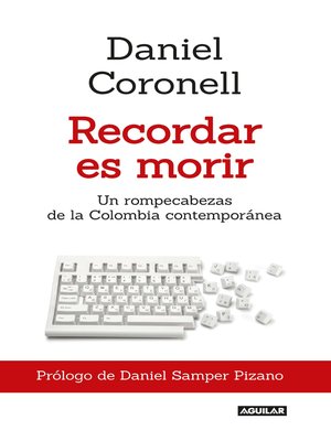 cover image of Recordar es morir